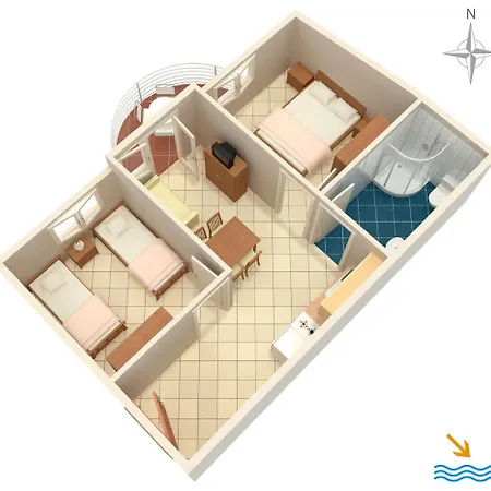 With Parking Space Rastici, Ciovo - 6863 Apartment *